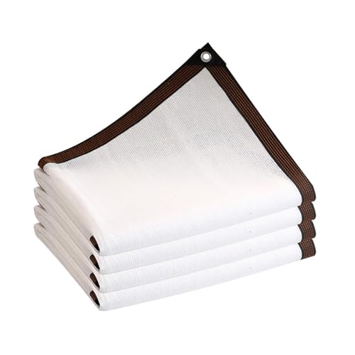PHATM 97% Weißes HDPE-Sonnenschutznetz UV-Schutznetz für Den Außenbereich 2x2.0m 3x4.0m 4x6.0m 5x5.0m Abdeckung für Bonsai-Blumen und Sukkulenten Sonnenschutznetz(5.0x12.0m/16.4x39.4ft) von PHATM