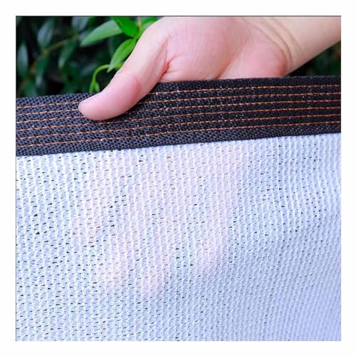Weißes Schattentuch 97% Beschattungsgrad Gewächshausabdeckung Atmungsaktives HDPE Verstärkte Kanten, Gartennetz für Den Einsatz Im Garten Pool Und Auf Der Terrasse Im Freien(9.8'x39.4'(3.0x12.0m)) von PHATM
