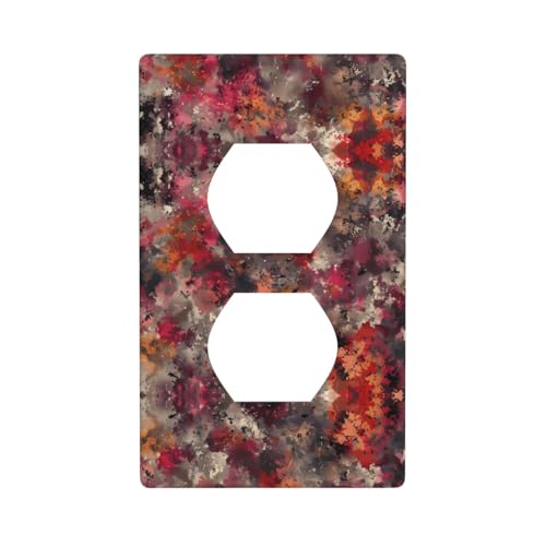 Phayah Doodle Spot Pattern Outlet Covers Wall Plate Receptacle Duplex Light Switch Cover Plate Single Dual Plug Electrical Switchplate von PHAYAH
