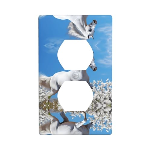 Phayah Flying Horse Pattern Outlet Covers Wall Plate Receptacle Duplex Light Switch Cover Plate Single Dual Plug Electrical Switchplate Phayah Flying Horse Pattern Outlet Covers Wall Plate Receptacle Duplex Light Switch Cover Plate Single Dual Plug Electrical Switchplate von PHAYAH