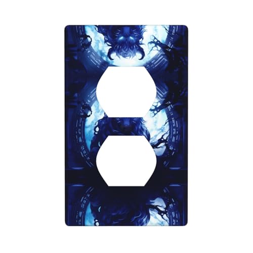 Phayah Mysterious Dragon Beast Pattern Outlet Covers Wall Plate Receptacle Duplex Light Switch Cover Plate Single Dual Plug Electrical Switchplate von PHAYAH