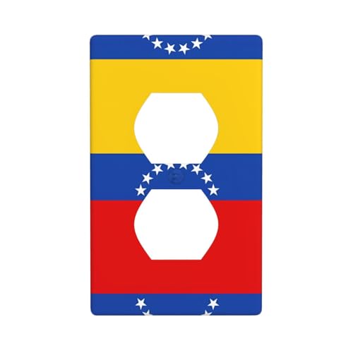 Phayah Wandplattenabdeckung mit Venezuela-Motiv, dekorative Wandplatte, Größe 11,4 x 7,9 cm, für Wohn- und Gewerbebereiche Phayah Wandplattenabdeckung mit Venezuela-Motiv, dekorative Wandplatte, Größe 11,4 x 7,9 cm, für Wohn- und Gewerbebereiche von PHAYAH