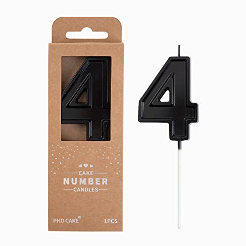 PHD CAKE 7,9 cm Luxe Schwarz 4 Zahlen Geburtstagskerzen Schwarz Zahlenkerzen Kuchen Zahlen Kerzen Party Feier PHD CAKE 7,9 cm Luxe Schwarz 4 Zahlen Geburtstagskerzen Schwarz Zahlenkerzen Kuchen Zahlen Kerzen Party Feier von PHD CAKE
