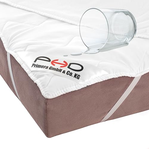 PHD Primera Wasserdichter Matratzenschoner 90x200 cm - 60°C waschbar u. Allergiker-empfohlen für mehr Hygiene im Bett. Matratzenauflage und Matratzenschutz für Matratze u. Boxspringbett f. 90 x 200 von PHD Primera