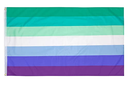 PHENO FLAGS Gay Pride Flagge 90x150 cm - Homosexuelle Fahne mit Messing-Ösen - Wetterfeste MLM Flagge für Fahnenmast - 100% Polyester von PHENO FLAGS