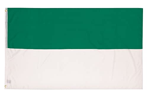 PHENO FLAGS Schützenfest Flagge - Schützenfest-Fahne 90x150 cm mit Messing-Ösen - Wetterfeste Fahne für Fahnenmast - 100% Polyester, Fahne weiß grün von PHENO FLAGS