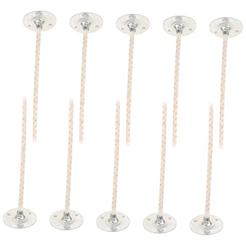 PHENOFICE Kerzendocht Mit Metallsockel 10er-Packung Für Die Herstellung Von Duftkerzen Und Kerzenherstellungsprojekte PHENOFICE Kerzendocht Mit Metallsockel 10er-Packung Für Die Herstellung Von Duftkerzen Und Kerzenherstellungsprojekte von PHENOFICE