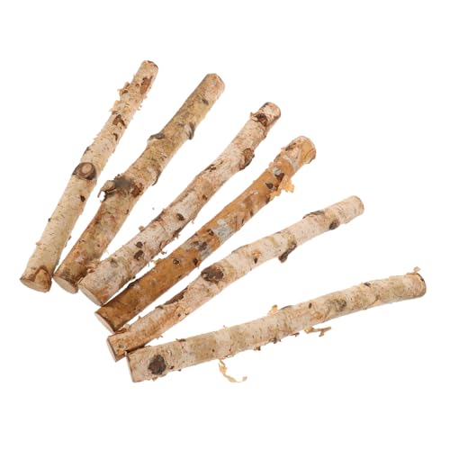 PHENOFICE 6stücke Holzstäbchen Zum Basteln Natürliche Holzstäbchen Für Diy-foto-requisiten Schulprojekte Kartenherstellung Hellbraun Zum Basteln Holzzweigstäbchen von PHENOFICE