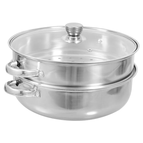 PHENOFICE 1 Satz Doppelohr Dampfsuppentopf, Küchenbedarf, Multifunktionaler Dampfgarer, Wiederverwendbarer Dampfgarer, Kochdampfer, Küchendampfer, Lebensmittel Dampfwerkzeug, von PHENOFICE