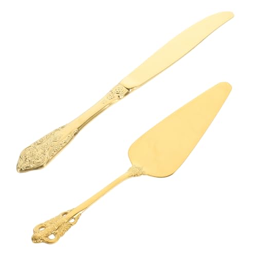 PHENOFICE 1 Satz Kuchenspatel-set Käse Für Wurstwaren Tragbare Käsegabel Butterschaber Frischkäse Haushaltswischer Wurstkäse Sandwichverteiler Zubehör Für Käsebretter Golden Rostfreier Stahl von PHENOFICE