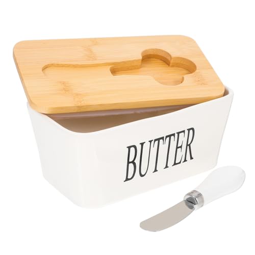 PHENOFICE 1 Set Box Käsebutterbox Butterdose Butterdose Butterschneider Und Butterbehälter Butterschale Mit Deckel Butterbehälter Käsebehälter Butterhalter Butteraufbewahrungshalter von PHENOFICE