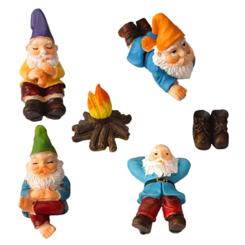 PHENOFICE Gartenfiguren Mini Gartenzwerge Satz Aus Kunstharz Für Dekoration Im Garten Und Landschaftsbau PHENOFICE Gartenfiguren Mini Gartenzwerge Satz Aus Kunstharz Für Dekoration Im Garten Und Landschaftsbau von PHENOFICE
