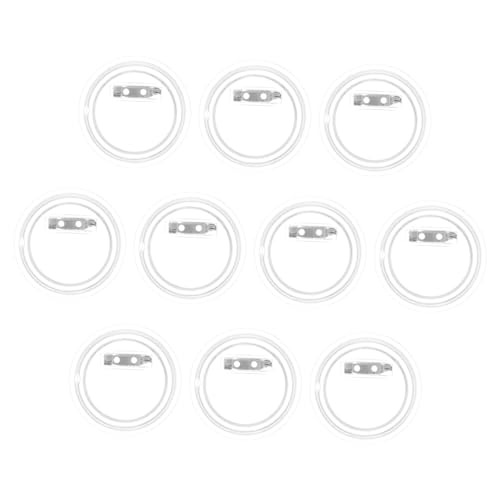 PHENOFICE 10 Stück Acryl-Abzeichen Foto-Buttons Zum Selbstgestalten Leere Button-abzeichenteile Für Button-Maker Zubehör von PHENOFICE