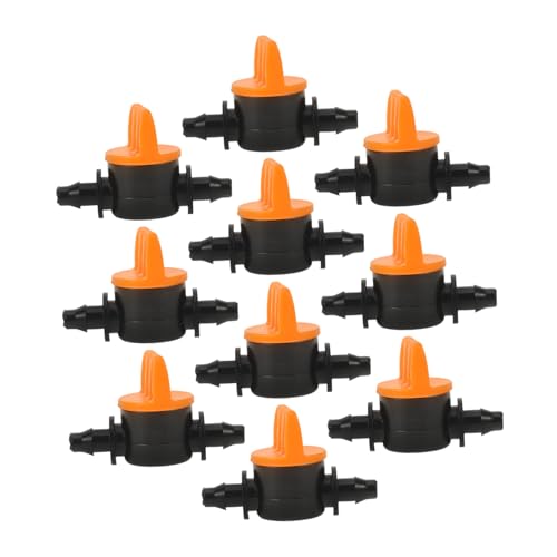 PHENOFICE 10 Stück Mini Ventil Teiliges für Tropfbewässerung Einstellbares Absperrventil für Gartenbewässerung für Präzise Wasserflusskontrolle und Effektive Bewässerungssysteme von PHENOFICE