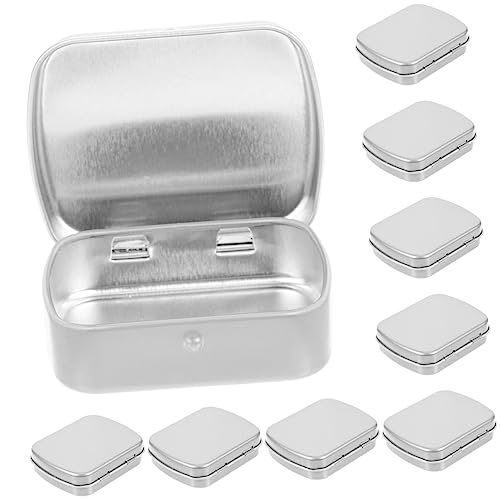 PHENOFICE 10stücke Blechdose Mit Deckel Aus Eisen Tragbare Kleine Aufbewahrungsbox Organizer Für Schmuck Pillen Süßigkeiten Als Musterkoffer Oder Kleine Metallbox von PHENOFICE