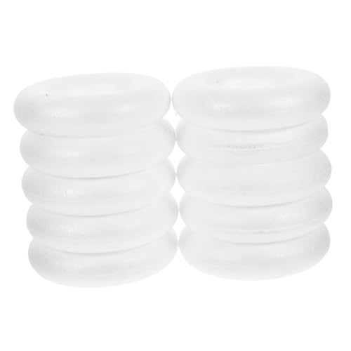 PHENOFICE 10 Stück Unbemalte Schaumstoffkreise DIY-schaumstoffmodelle Zum Bemalen DIY-Ornamente Bastelarbeiten PHENOFICE 10 Stück Unbemalte Schaumstoffkreise DIY-schaumstoffmodelle Zum Bemalen DIY-Ornamente Bastelarbeiten von PHENOFICE