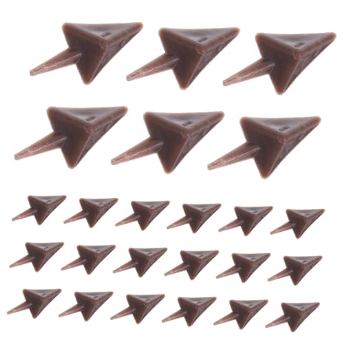 PHENOFICE 100 Stück DIY Duck Beak Zubehör für Tierfiguren und Handwerksprojekte Braun für Kreative Bastelarbeiten von PHENOFICE