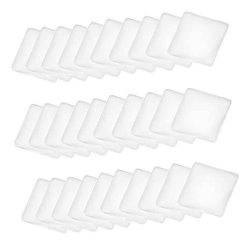 PHENOFICE 100 Stück 25 Mm Glas-cabochons Klare Quadratische Kristallglas-patches Für Diy-schmuck von PHENOFICE