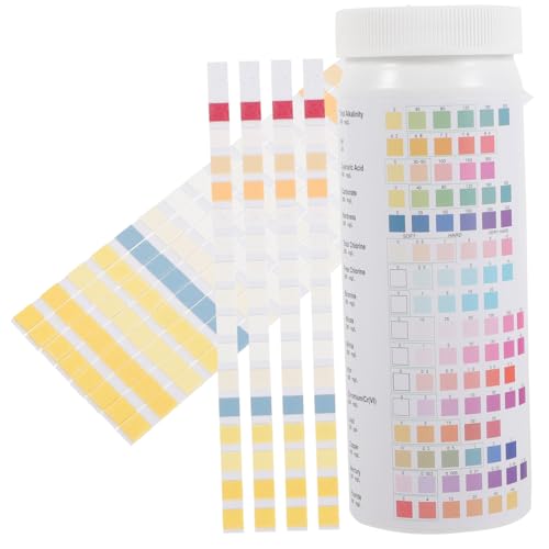 PHENOFICE 100 Stück Wasser-teststreifen für Trinkwasser Wasserteststreifen mit Tropfer und Reagenzglas Multifunktionales Wasserqualitätstest Zuhause Büro und Restaurant PHENOFICE 100 Stück Wasser-teststreifen für Trinkwasser Wasserteststreifen mit Tropfer und Reagenzglas Multifunktionales Wasserqualitätstest Zuhause Büro und Restaurant von PHENOFICE