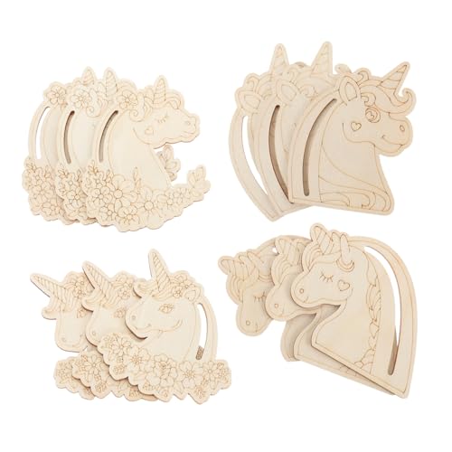 PHENOFICE 12stücke Unfertige Holzformen Basteln Einhorn Holzplatten Ungestanzte Holzscheiben Für Kreative Und Bastelprojekte Für Erwachsene PHENOFICE 12stücke Unfertige Holzformen Basteln Einhorn Holzplatten Ungestanzte Holzscheiben Für Kreative Und Bastelprojekte Für Erwachsene von PHENOFICE