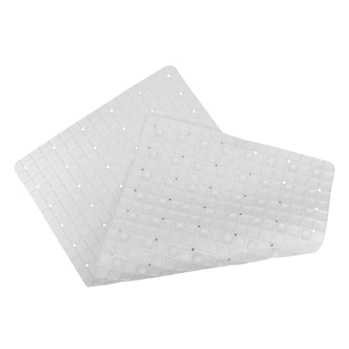 PHENOFICE 1Stk Schwimmbadmatte Bodenpad mit Saugnapf rutschfeste Küchenmatte Nicht mat duschmatte Kitchen mat Rutschfester, wasserdichter Bodenbelag wasserdichte Badezimmermatte PVC Weiß von PHENOFICE