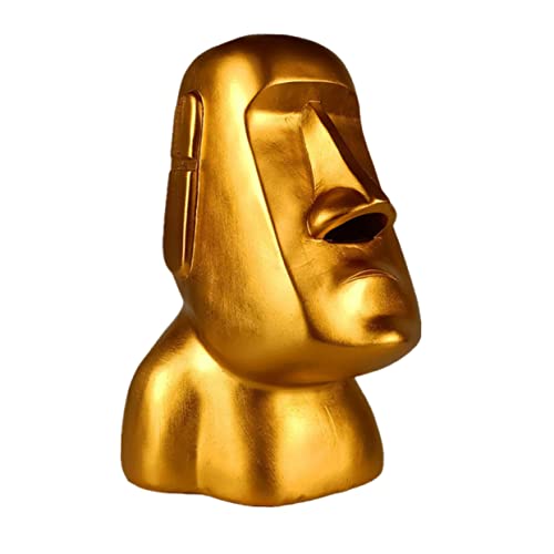 PHENOFICE 1Stk Taschentuchbox mit Steinstatue Taschentuchspender Kopfstatue der Osterinsel papierspender handtuchspender papierhandtücher Spender Gewebehalter aus Harz Desktop-Ornament von PHENOFICE