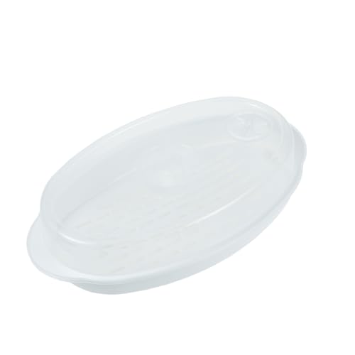 PHENOFICE Gedämpfter Fischgerichte Dampfgarer Mikrowelle Dampfkorb Mit Deckel Zum Aufwärmen Von Fischgerichten Und Sicher Anwendung von PHENOFICE