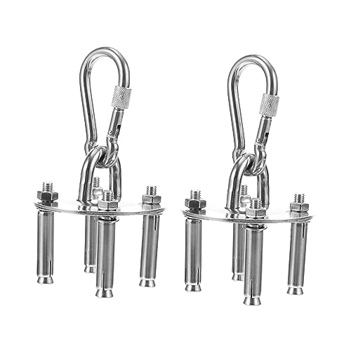 PHENOFICE 2 Sätze Deckenhaken für Hängesessel Hammock Teilig Robust Rostfrei für Yoga Fitnessgeräte Schaukeln Sicherer Halt Einfache PHENOFICE 2 Sätze Deckenhaken für Hängesessel Hammock Teilig Robust Rostfrei für Yoga Fitnessgeräte Schaukeln Sicherer Halt Einfache von PHENOFICE