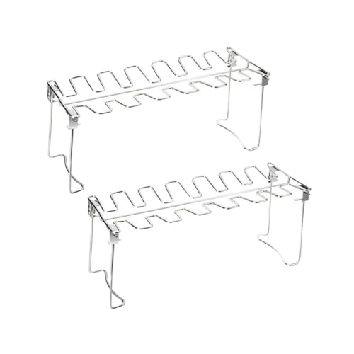 PHENOFICE 2 Stück BBQ Grillständer für Hähnchenbeine und Flügel für Gartenpartys und Campingaktivitäten PHENOFICE 2 Stück BBQ Grillständer für Hähnchenbeine und Flügel für Gartenpartys und Campingaktivitäten von PHENOFICE
