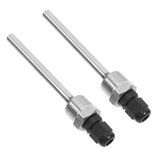 PHENOFICE 2 Stück Edelstahl Teilig Temperatursensor Ersatz für Wassererhitzer Thermometer Nahtloses Leckfreies Schutzgehäuse für Präzise Temperaturmessung PHENOFICE 2 Stück Edelstahl Teilig Temperatursensor Ersatz für Wassererhitzer Thermometer Nahtloses Leckfreies Schutzgehäuse für Präzise Temperaturmessung von PHENOFICE