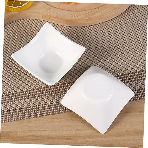 PHENOFICE 2 Stück Teiliges Snackschalen aus Reinem Weißen Keramik Eckige Dipschalen für Saucen Dips und Snacks für Parties und Alltägliche Nutzung Wiederverwendbar PHENOFICE 2 Stück Teiliges Snackschalen aus Reinem Weißen Keramik Eckige Dipschalen für Saucen Dips und Snacks für Parties und Alltägliche Nutzung Wiederverwendbar von PHENOFICE