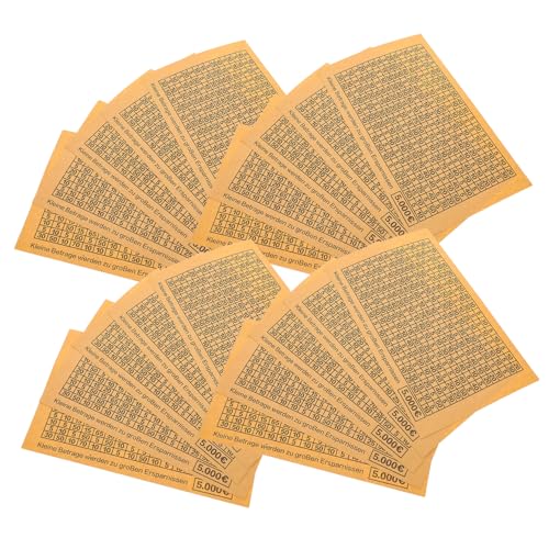 PHENOFICE 20 Blatt Zielnummern für DIY Sparschweine und Spargläser Budget Tracking Etiketten zur Motivation Beim Geldsparen von PHENOFICE