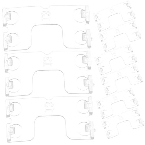 PHENOFICE 20 Stück Lufte Plastikclips Volantclips aus Kunststoff Blindclips Ersatz Ersatz-Clip-Handgriff Volantclips für Jalousien Clips Ziehen Transparent von PHENOFICE