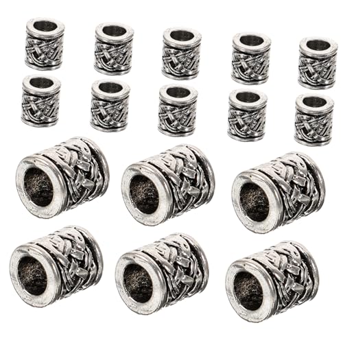 PHENOFICE 20 Stück Metall-abstandsperlen Für Bartbinder Antike Lose Perlen Zur Herstellung Von Armbändern Und Schmuck PHENOFICE 20 Stück Metall-abstandsperlen Für Bartbinder Antike Lose Perlen Zur Herstellung Von Armbändern Und Schmuck von PHENOFICE