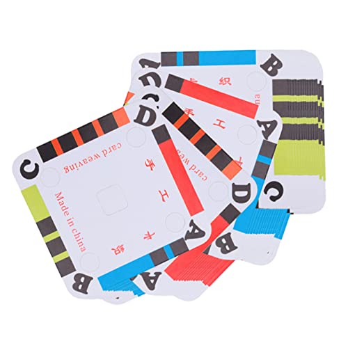 PHENOFICE 200 Stück Handgefertigte Webkarten Zum Tablet-webstuhl Diy-bastelzubehör Aus Kartonmaterial von PHENOFICE