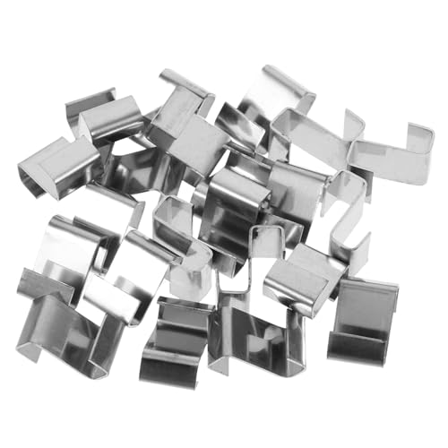 PHENOFICE 25 Stück Z Clips für Gewächshausverglasung Hochwertige Halteklammern für Glasplatten Einfache Wiederverwendbar für Gewächshausfenster und Reparaturen von PHENOFICE