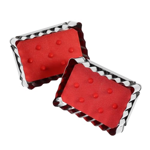 PHENOFICE 2St Keksform drücken kochgeschirr küchenwerkzeug Puddingform bratentopf Tortenform Butterkekse keksausstecher selber machen Druckformen Plätzchenformen Rostfreier Stahl Silver von PHENOFICE