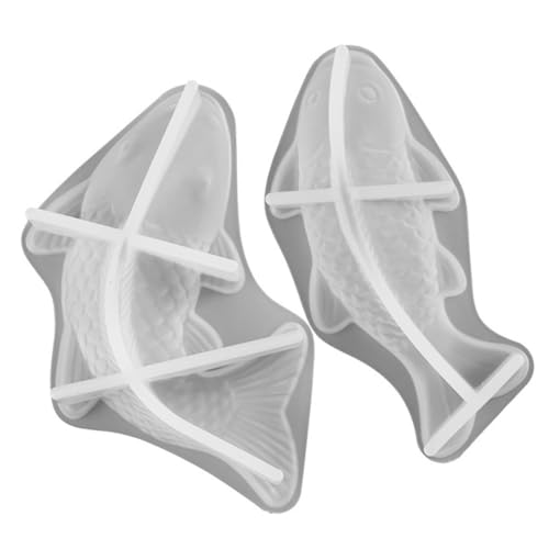 PHENOFICE 2 Stück Fischform Silikonform Für Kerzenherstellung Diy Bastelset Wiederverwendbar Leicht Zu Entformen PHENOFICE 2 Stück Fischform Silikonform Für Kerzenherstellung Diy Bastelset Wiederverwendbar Leicht Zu Entformen von PHENOFICE