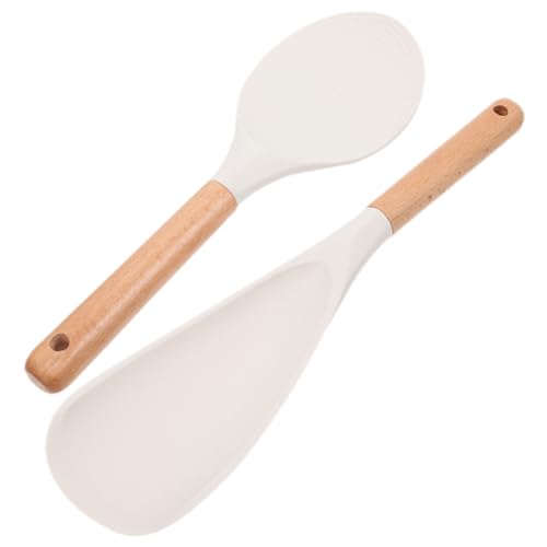 PHENOFICE 2Stücke Silikon Reislöffel Hitzebeständige Küchenutensilien für Einfachen Reisgenuss Ergonomischer Griff Leicht zu Reinigen für Zuhause und Gastronomie PHENOFICE 2Stücke Silikon Reislöffel Hitzebeständige Küchenutensilien für Einfachen Reisgenuss Ergonomischer Griff Leicht zu Reinigen für Zuhause und Gastronomie von PHENOFICE