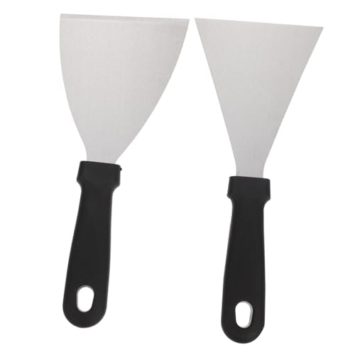 PHENOFICE 2pcs Edelstahlsteak-spatel Mit Kunststoffgriffen Multifunktions-teppanyaki-werkzeuge PHENOFICE 2pcs Edelstahlsteak-spatel Mit Kunststoffgriffen Multifunktions-teppanyaki-werkzeuge von PHENOFICE