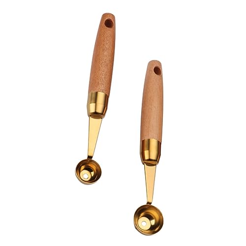 PHENOFICE 2stücke Melonenkugelausstecher Fruchtkugellausstecker Obst Kugel Löffel Melonen Löffel Für Obstportionierung von PHENOFICE