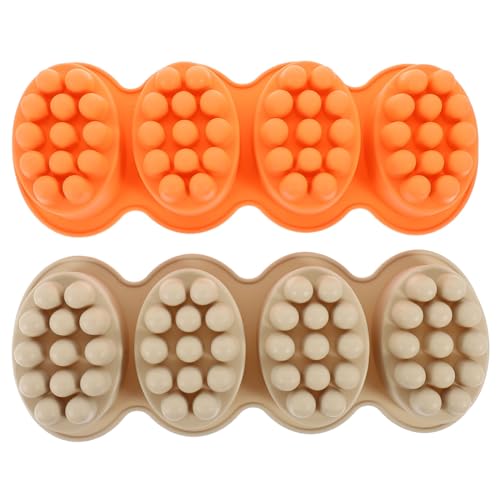 PHENOFICE 2stücke Silikon Massage Seifenform Für Seifenherstellung Ovaler Silikon Seifenmould Handgemachte Seifenform Leicht Zu Entformen Reinigen PHENOFICE 2stücke Silikon Massage Seifenform Für Seifenherstellung Ovaler Silikon Seifenmould Handgemachte Seifenform Leicht Zu Entformen Reinigen von PHENOFICE