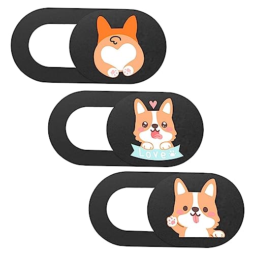 PHENOFICE Kameraabdeckung Für Webcam Mit Schiebeblocker Und Hundemuster Laptop-kameraabdeckung Zum Schutz Der Privatsphäre von PHENOFICE