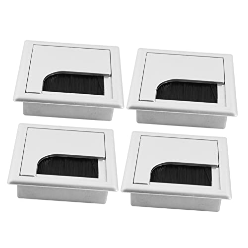 PHENOFICE Kabelbox 4 Stücke Kabel Organizer für Schreibtisch Kabeldurchführung Kabelmanagement für Büro und Wohnzimmer Abs Kunststoff Praktische Kabellochabdeckung von PHENOFICE