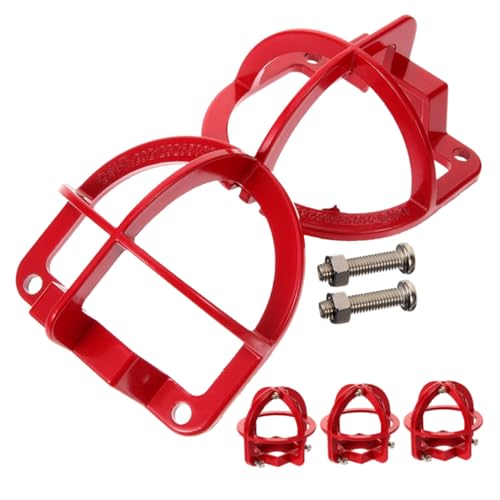 PHENOFICE 4 Stück Schutzabdeckung für den Sprinklerkopf bewachen Sprinklerkopfschutz Käfig Ersatz schützend Schilde Sprinkler-Donut-Schutz Sprinklerkappen Feuersprinklerrock Metall rot PHENOFICE 4 Stück Schutzabdeckung für den Sprinklerkopf bewachen Sprinklerkopfschutz Käfig Ersatz schützend Schilde Sprinkler-Donut-Schutz Sprinklerkappen Feuersprinklerrock Metall rot von PHENOFICE