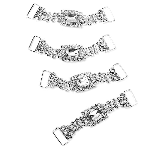 PHENOFICE 4 Stück Strass Verzierte Serviettenketten Serviettenhalter Hochzeitsbankett-Dinner-Dekoration Tischdeko Für Feiern von PHENOFICE
