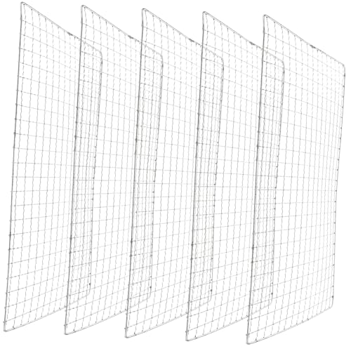 PHENOFICE 5stücke Grillunterlage Aus Metallnetz Hitzebeständige Grillmatte Für Draußen Wiederverwendbar Und Leicht Zu Reinigen Geeignet Für Holzkohle Und Elektrogrill Für Camping Picknick Un von PHENOFICE