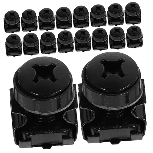 PHENOFICE 50stücke Käfigmuttern Rack-Schrauben Server-Rack-käfigmuttern Montagekäfigmuttern Schrauben Für von PHENOFICE