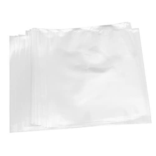 PHENOFICE Flache Aufbewahrungstaschen Für Schallplatten 8 8 cm 50 Stück – Cd-hüllen Zum Verkratzen – Cd-hüllen Mit Klappenfreiem Design von PHENOFICE