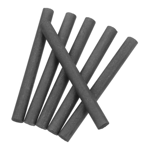 PHENOFICE 6St Graphitelektroden-Kohlenstoffstab Elektrodenzylinderstange Graphitzubehör Rührstäbe aus Graphit Graphitstäbe Graphitelektrodenwerkzeuge Rührstab Dark Grey Wiederverwendbar von PHENOFICE